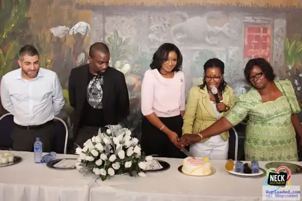Photos: Actress Omotola Re-Signed 1-Year Deal With BO16 Ahead Of Her Birthday
